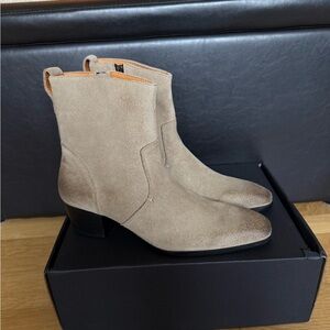 Osstone Tan Suede heel boots